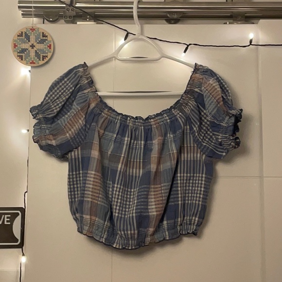 S American Eagle Off the Shoulder Top NEW - Picture 1 of 4